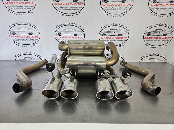 2005-13 C6 Corvette Borla Axleback Exhaust Kit w/ Stacked Mufflers, Tips, Pipes1