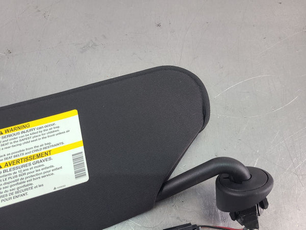 2005-13 C6 Corvette Front Sun Visor, Black, Right Passenger Side RH - OEM6