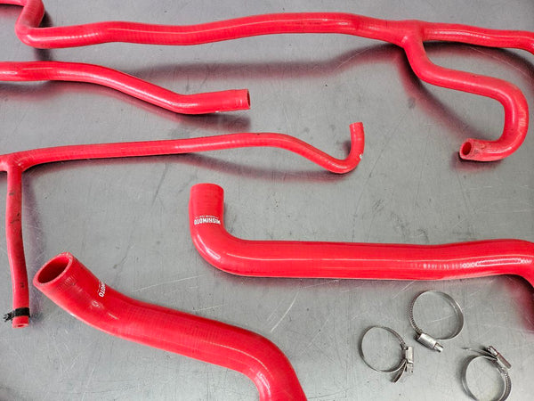 2005-07 C6 Corvette Mishimoto Silicon Radiator Cooling Hose Set, Red 6