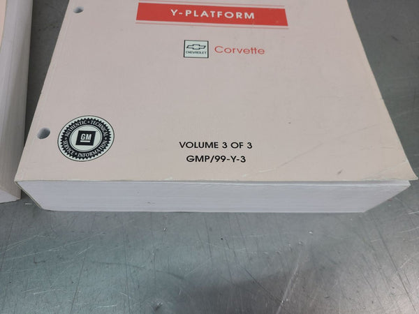 1999 Corvette Complete 3 Piece Extended Service Manual Book Set 6