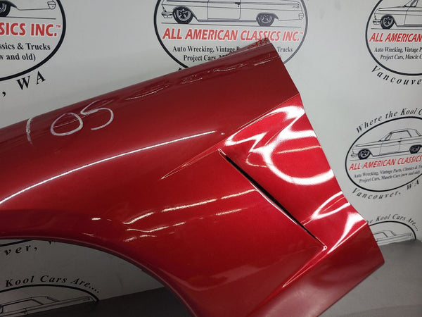2005-13 C6 Corvette Left Driver Side Front Fender Panel, Magnetic Red, LH - OEM11