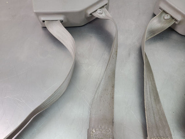 1995-98 Chevy Suburban Front Bucket Seat, Seat Belt Retractor Pair, Gray2