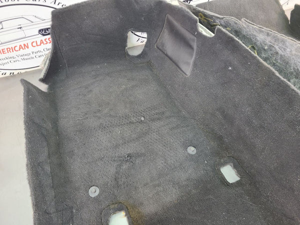 2005-13 C6 Corvette Front Footwell Carpet Pair, Left / Right, Black - OEM2