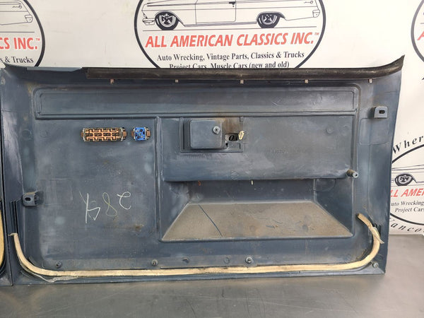 1981-91 Chevy GMC Suburban Power Door Trim Panel Full Set, Blue - OEM21