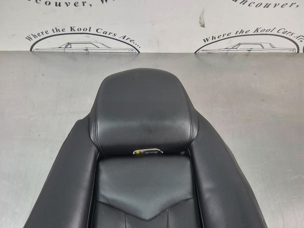 2004-05 Cadillac XLR Upper Seat Covers w/ Cushions, Black, Left Driver Side1