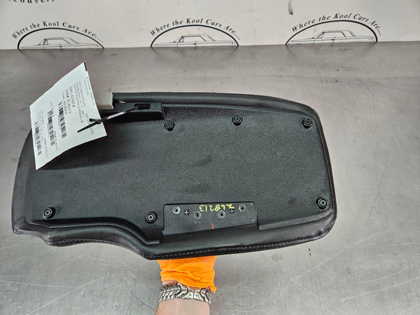 2005-13 C6 Corvette Custom Center Console Lid, Black and Gray, Reupholstered OEM9