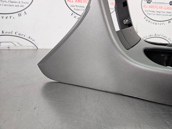 2005-13 C6 Corvette Center Console Dash Radio Trim Surround Bezel, Silver - OEM11