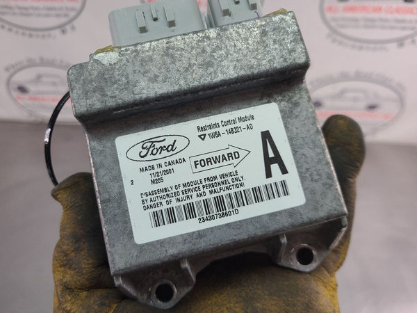 2002-05 Ford Thunderbird SRS Control Module Assembly, 1W6A-148321-AD1