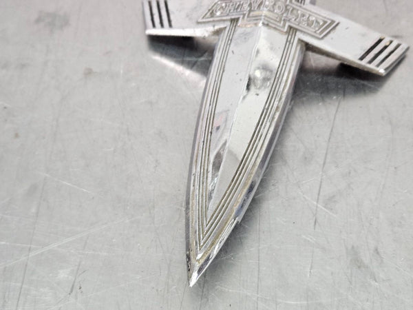 1938 Chevrolet Chrome Grille Emblem, GM P/N #597714 - OEM3