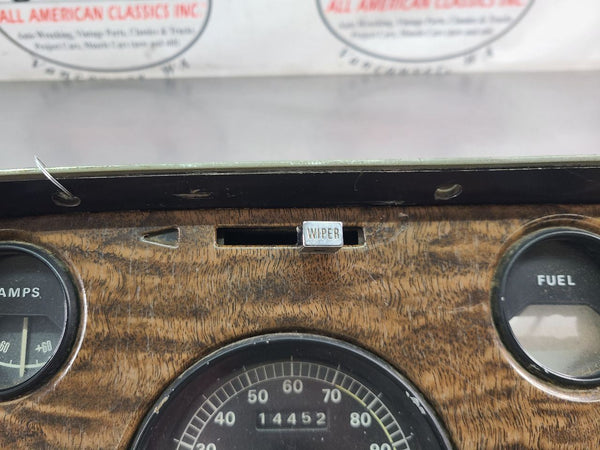 1967-68 Cougar XR-7 Instrument Cluster Tachometer Speedo Assembly, Woodgrain3