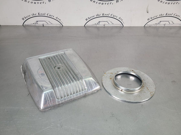 Vintage Cal Custom Aluminum Finned Shaker Hood Scoop Air Cleaner, Ratrod, Hotrod0