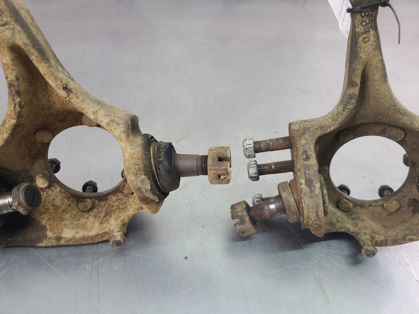 1973-91 Chevy Dana 44 GM 10 Bolt Flat Top Knuckle Steering Arm Pair, LH/RH - OEM11