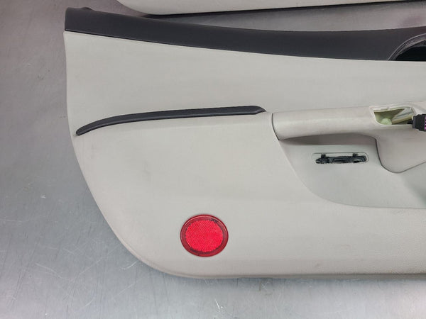 2005-13 C6 Corvette Front Door Panel Pair, Bose Premium, RH/LH, Black/Gray - OEM11