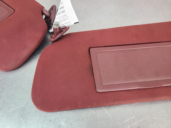 1991 Chevrolet Caprice Front Sun Visor Pair, Maroon - OEM4