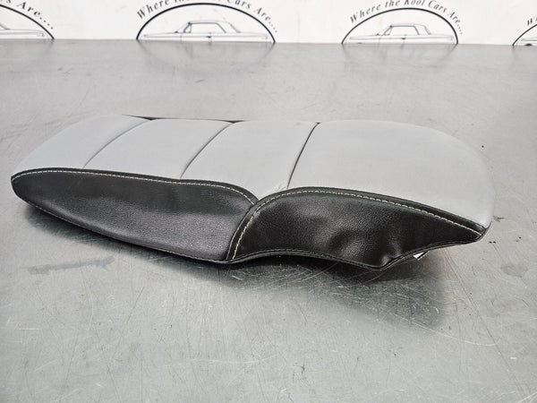 2005-13 C6 Corvette Custom Center Console Lid, Black and Gray, Reupholstered OEM6