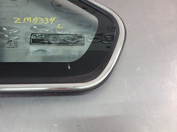 1995-96 Chevy Impala SS LH Left Side Rear Quarter Glass, Chrome Trim - OEM4