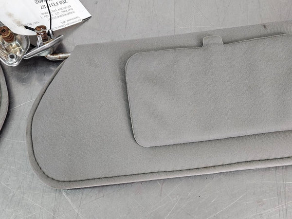 1987-93 Mustang Fox Body Front Sun Visor Pair, Gray - OEM3