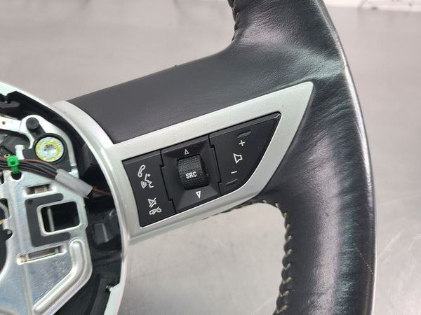 2010 Camaro Factory Black Leather Steering Wheel w/ Silver Accent - OEM9