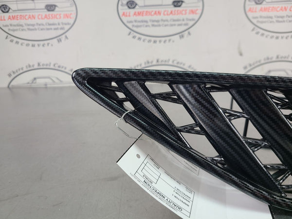 2014-17 C7 Corvette Coupe Quarter Panel Vent Insert, Carbon Overlay, Left LH5