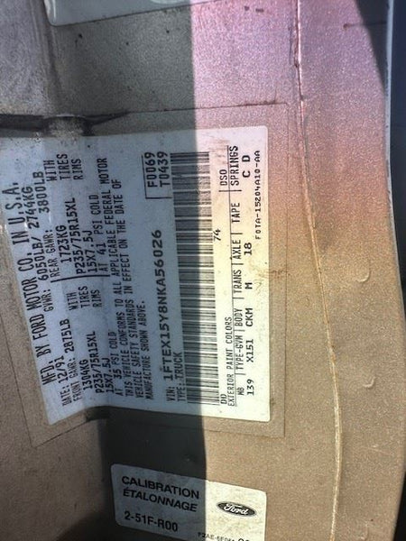 1992-97 Ford Truck F150 F250 F350 Front Grille Assembly - OEM20