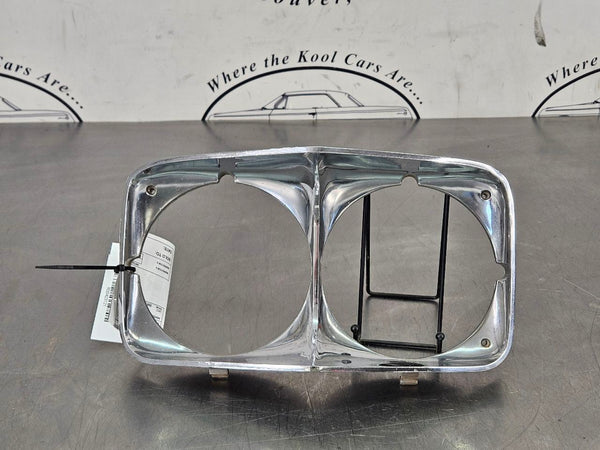1970 Impala Front Head Light Lamp Surround Bezel Cover Trim, Right Passenger RH0