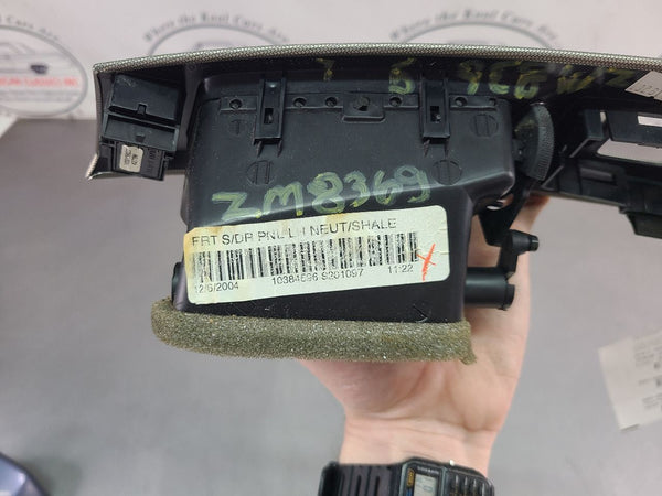 2004-09 Cadillac XLR Door Switch Aluminum Bezel Trim w/ Vent, Left Driver Side 14