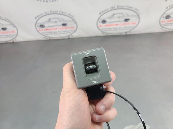 1994-96 Impala SS Up/Down Rear Window Control Switch w/ Gray Trim Bezel - OEM0