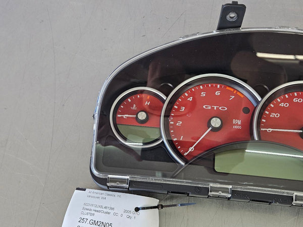 2004-06 GTO Instrument Cluster Speedometer Assembly, 108k Miles - OEM1