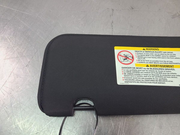 2005-13 C6 Corvette Front Sun Visor, Black, Right Passenger Side RH - OEM4