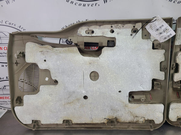 2006 Ford F-250 F-350 Front and Rear Power Door Trim Panel, Set of 6, Tan - OEM22