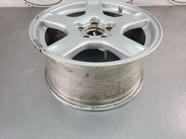 1997-04 C5 Corvette Aluminum 5 Spoke Wheel, Silver QF3, Front 17x8.5, OEM 11