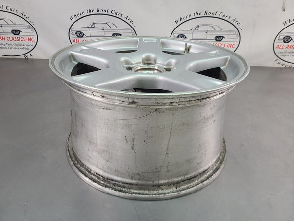 1997-04 C5 Corvette Aluminum 5 Spoke Wheel, Silver QF3, Front 17x8.5, OEM 12