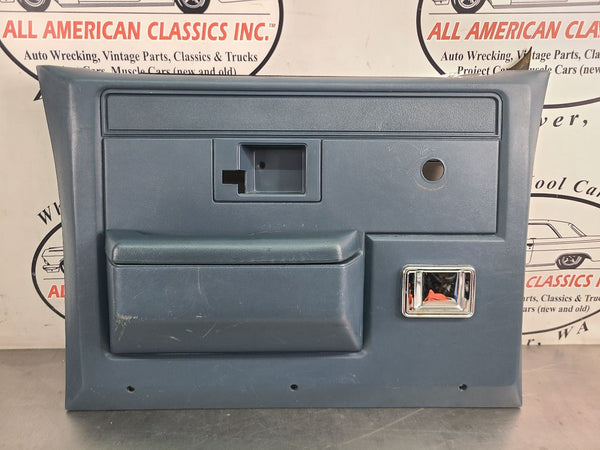 1981-91 Chevy Suburban, Crew Cab Truck, Door Trim Panel, Left Side Rear, Blue0