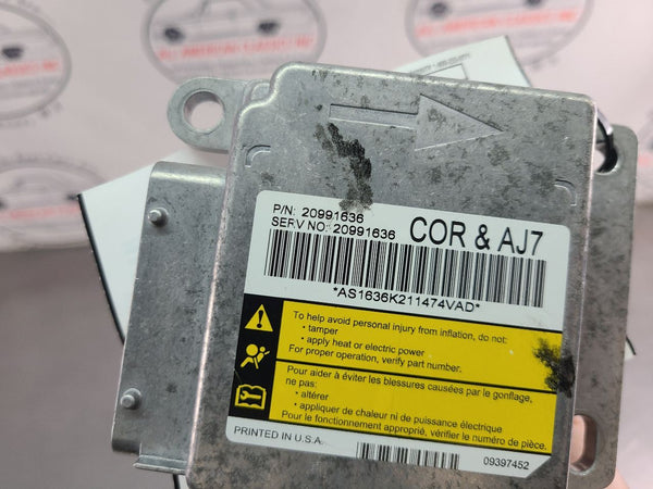 2011-12 C6 Corvette SRS Control Module, #20991636 - OEM1
