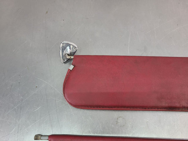 1978-79 Ford Bronco, 1973-79 Truck Front Sun Visor Pair, Left / Right, Red - OEM1