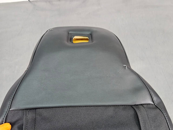 2005-06 C6 Corvette Upper Seat Back Cushion / Cover, Black / Gray, Right Side 15