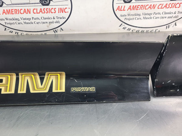 1970-78 Pontiac Firebird Trans Am 3-Piece Rear Spoiler Complete Set, Black - OEM8