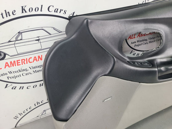 1997-04 C5 Corvette Door Trim Panel Assemby, Right Passenger Side, Black / Gray 7