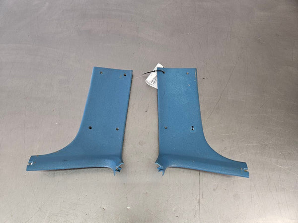 1973-75 Chevy Truck Rear Interior B Pillar Trim Panel Pair, Blue, Left / Right1
