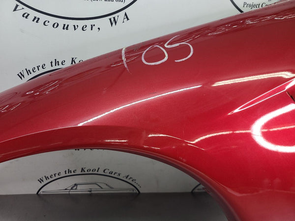 2005-13 C6 Corvette Left Driver Side Front Fender Panel, Magnetic Red, LH - OEM6