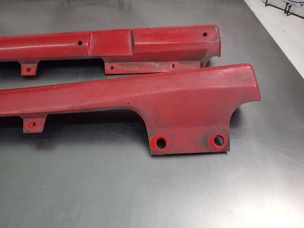 2002 Firebird Trans Am WS6 Left and Right Lower Rocker Panel Moulding Pair, Red17