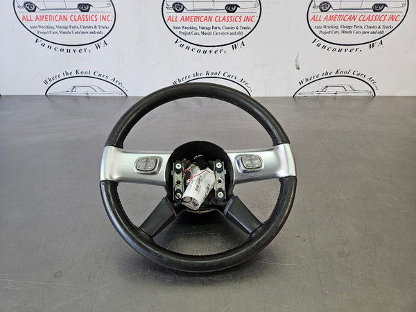 2003-06 Chevy SSR Steering Wheel Assembly w/ Control Buttons, Silver Satin - OEM0