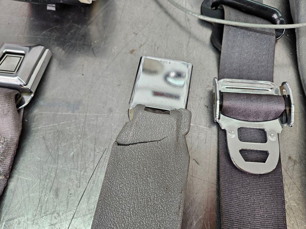 1987-93 Mustang Fox Body Coupe Hatchback Full Seat Belt / Buckle Set, Gray - OEM19