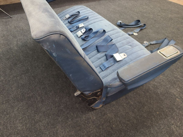 1981-91 Chevy GMC Suburban 3rd Row Bench Seat Assembly, Blue - OEM GM18