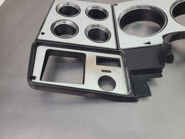 1973-80/91 Chevy Suburban Front Dash Instrument Cluster Bezel Trim, Silver - OEM4