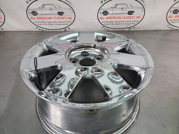 2002-03 Ford Thunderbird Aluminum Chrome 7 Spoke Wheel, Factory, 17x7.5 - OEM12