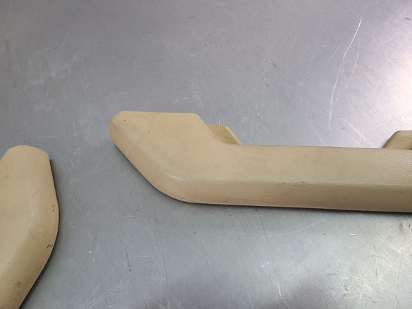 1973-80 Chevy Suburban Rear Door Trim Panel Arm Rest Pair, Tan, LH / RH - OEM3