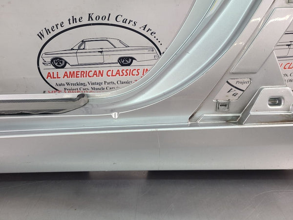  2005-13 C6 Corvette Drivers Left Side Rocker/Aperture Panel, Silver - OEM14