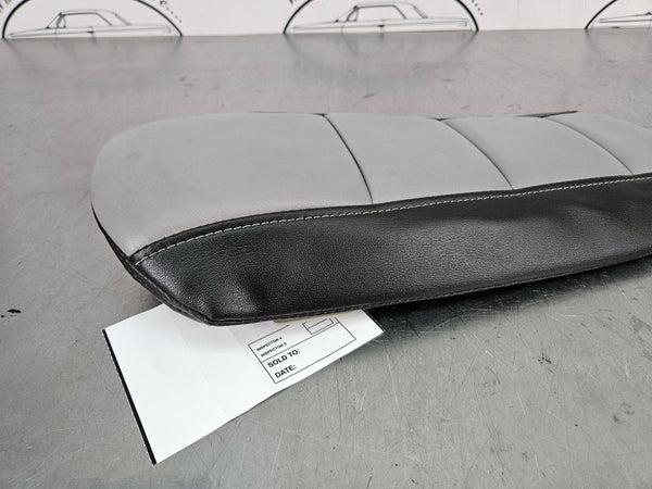 2005-13 C6 Corvette Custom Center Console Lid, Black and Gray, Reupholstered OEM4