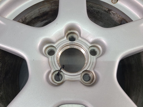 1997-04 C5 Corvette Aluminum 5 Spoke Wheel, Silver QF3, Front 17x8.5, OEM 11